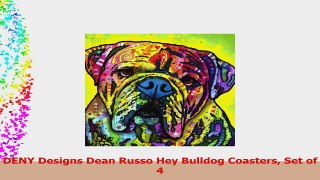 DENY Designs Dean Russo Hey Bulldog Coasters Set of 4 f13ec17a