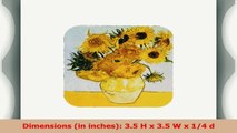 3dRose cst1009082 Photo of Painting The Vase with Sunflowers by Van GoghSoft Coasters 18b448a7