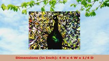 3dRose Vintage Stained Glass Peacock  Ceramic Tile Coasters set of 8 cst437774 939d0724