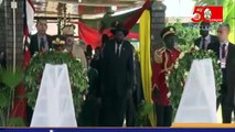 شاهد الملك محمد السادس يزور ضريح زعيم استقلال جنوب السودان Le Roi med6 VS sudan