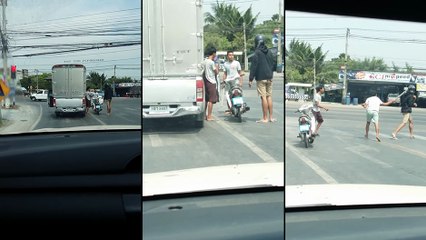 Un roadrage qui fini à coup de tuyau en PVC