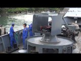 NET12 Jelang pemilu satu buah kapal Patroli Parikesit disiagakan di Perairan Sumenep