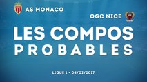 AS Monaco - OGC Nice : les compos probables