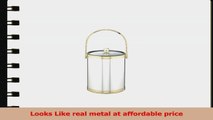 Kraftware Polished Chrome and Brass Ice Bucket with Triband Accents and Track Handle  5 be48b38d