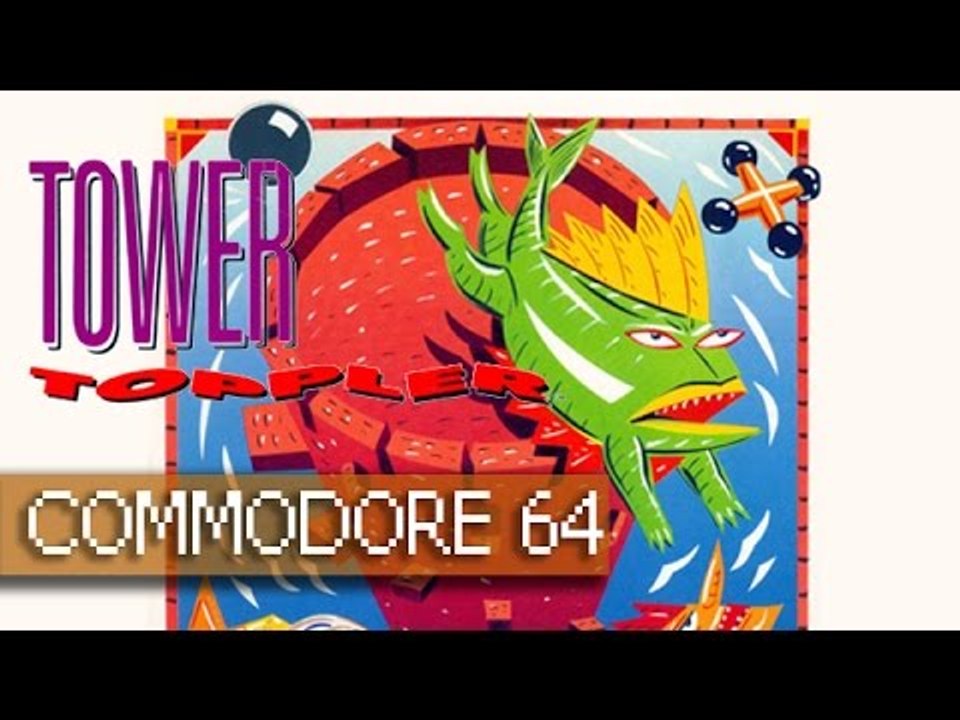 Tower Toppler (Nebulus) - Commodore 64 (Wii) (1080p 60fps)