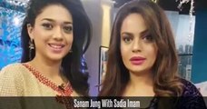 Sanam Jung Recent Click With Sadia Imam -Sanam Jung To Come Back On 6th Feburary 2017-