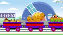 Adventure With the Train Vs Green Train - Trains For Children - Cartoons For Kids