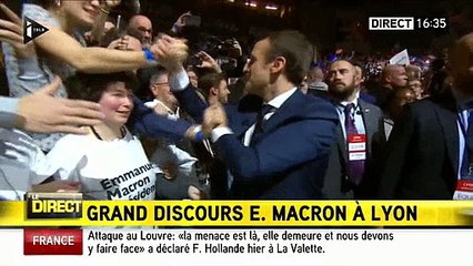 Emmanuel Macron à Lyon