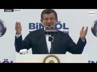 Davutoğlu Bingöllülere Zazaca seslendi