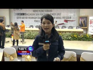 Скачать видео: NET12 - Live Report dari KPU Tentang Pengundian Nomor Urut Pilpres 2014