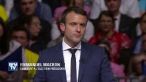 A Lyon, Macron se pose en adversaire à Melenchon et à la famille Le Pen