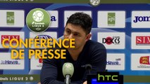 Conférence de presse Havre AC - Red Star  FC (1-1) : Oswald TANCHOT (HAC) - Claude ROBIN (RED) - 2016/2017