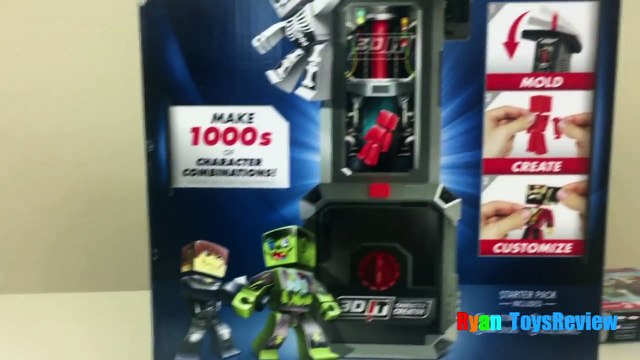 3DIT Character Creator Mold Maker Toys for Kids Marvel SuperHeroes Iron Man Ryan ToysReview