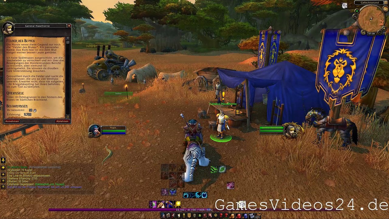 World of Warcraft Quest: Felder des Blutes