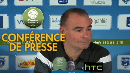 Conférence de presse Chamois Niortais - FBBP 01 (3-2) : Denis RENAUD (CNFC) - Hervé DELLA MAGGIORE (BBP) - 2016/2017