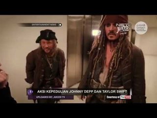 Aksi Kepedulian Johnny Deep dan Taylor Swift