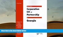 BEST PDF  How to Form a Corporation LLC or Partnership in Georgia BOOK ONLINE