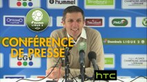 Conférence de presse RC Strasbourg Alsace - Gazélec FC Ajaccio (2-0) : Thierry LAUREY (RCSA) - Jean-Luc VANNUCHI (GFCA) - 2016/2017