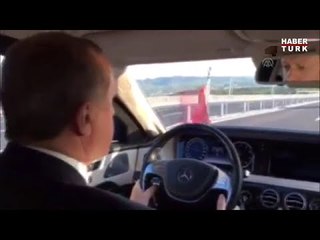 Cumhurbaşkanı Erdoğandan test sürüşü