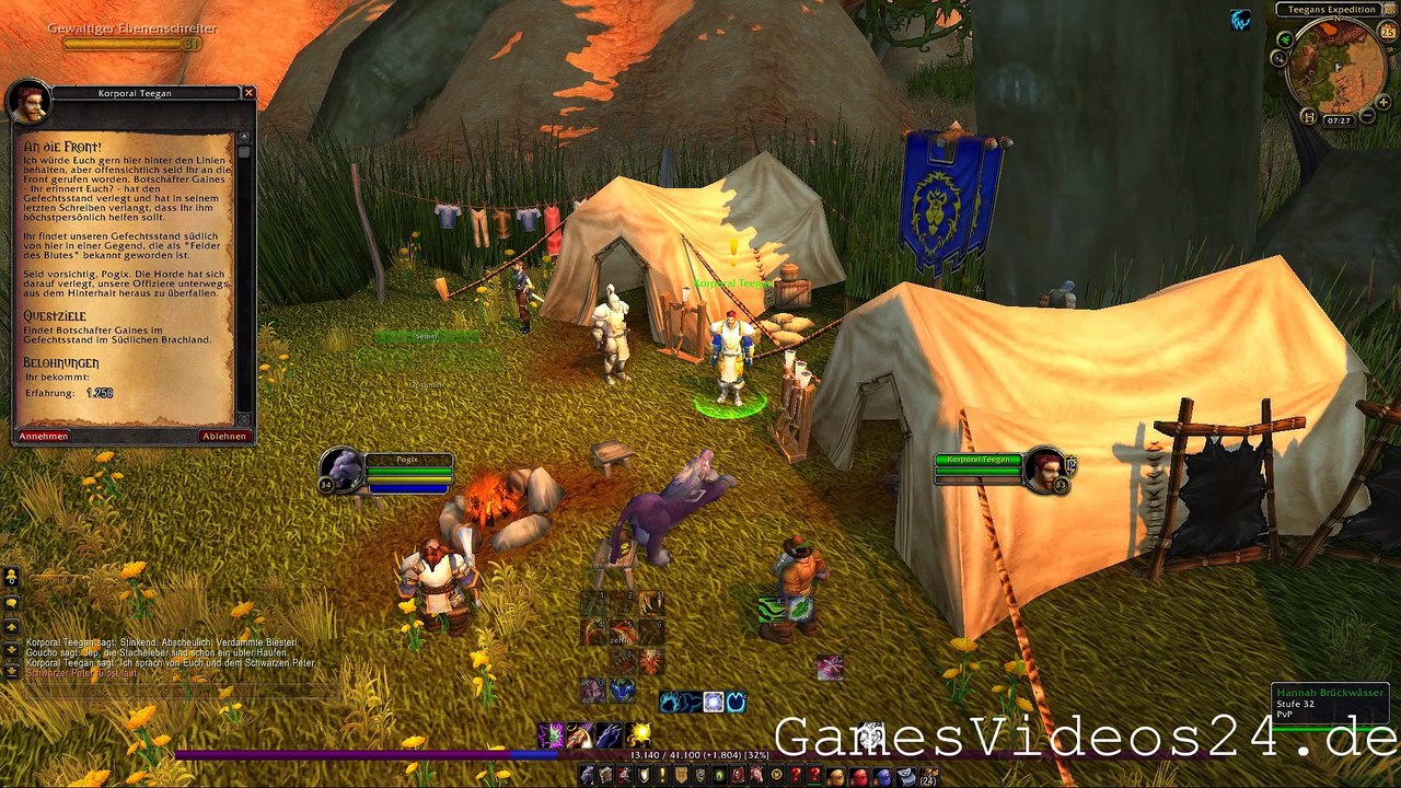 World of Warcraft Quest: An die Front!