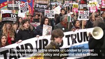 Thousands march against Trump in London