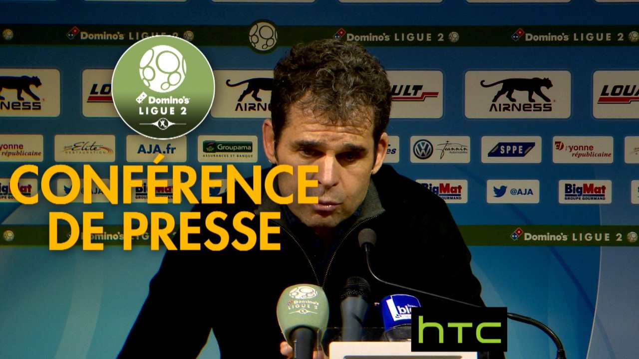 Conférence de presse AJ Auxerre - US Orléans (0-2) : Cédric DAURY (AJA) - Didier OLLE-NICOLLE (USO) - 2016/2017