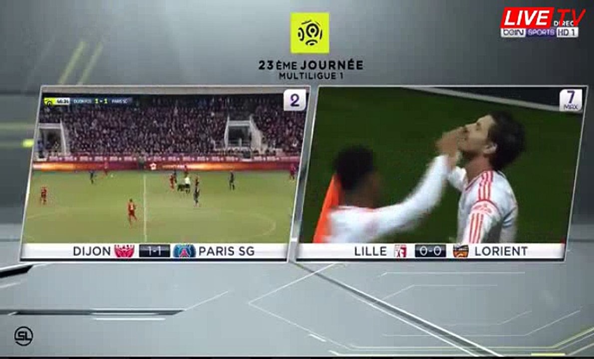 Jeremie Aliadiere Goal HD - Lille 0-1 Lorient 04.02.2017