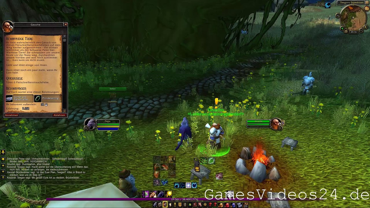 World of Warcraft Quest: Schmutzige Tiere