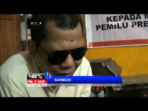 Sosialisasi Pilpres Tunanetra Brebes - NET12