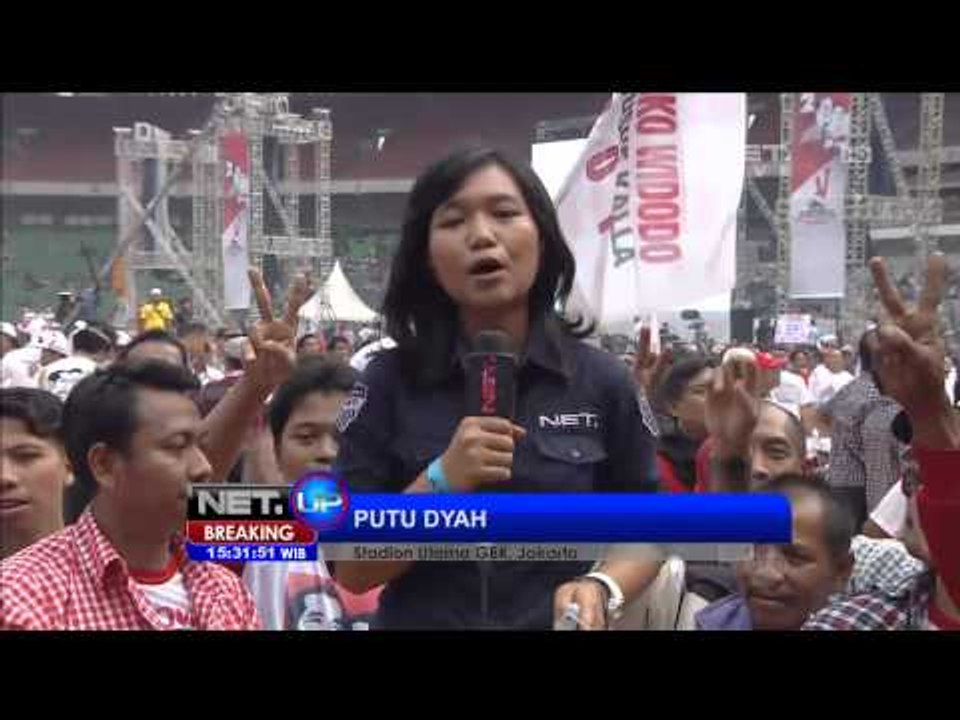 Suasana Konser Salam 2 Jari untuk Dukung Jokowi-JK