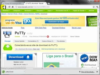 Curso DDoS 04 - Obtendo o putty a acessando o VPS