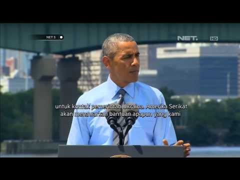 Presiden Ukraina dan Barack Obama bicara terkait tragedi pesawat MH17 - NET5