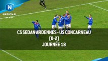 J18 : CS Sedan Ardennes - US Concarneau (0-2), le résumé