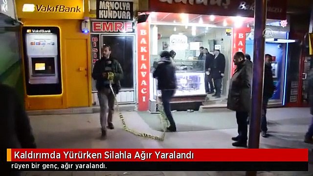 Kaldırımda Yürürken Silahla Ağır Yaralandı