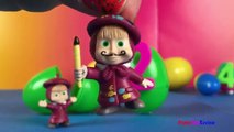 Learn to count Easter Egg surprises CAT Construction surprise eggs Masha and the Bear Disney