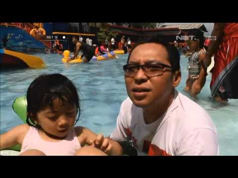 Ribuan Wisatawan Padati Tempat Wisata Air Sukabumi -NET17