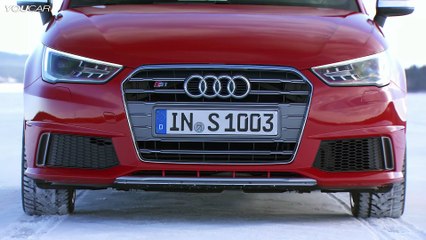 NEW Audi S1 ► Awesome Test Drive on Snow