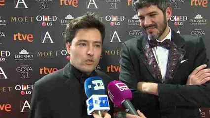 Bernat Vilaplana y Jaume Martí ganar el Goya al mejor montaje por "Un monstruo viene a verme"