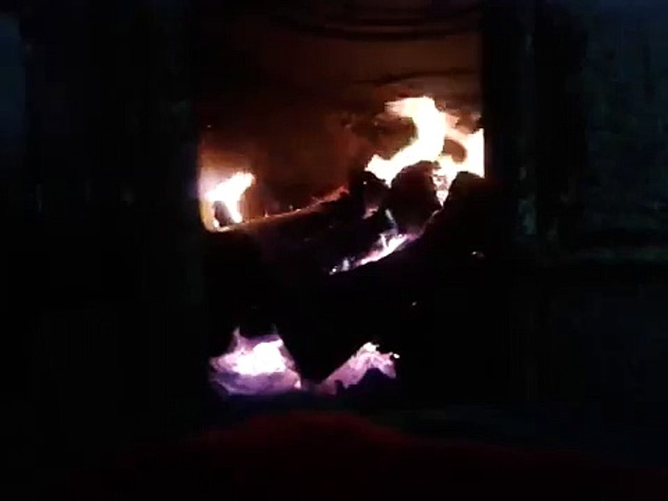 Ампула в печке