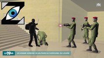 [Zap Télé] Attentat au Louvre, un militaire agressé à la machette (04/02/17)
