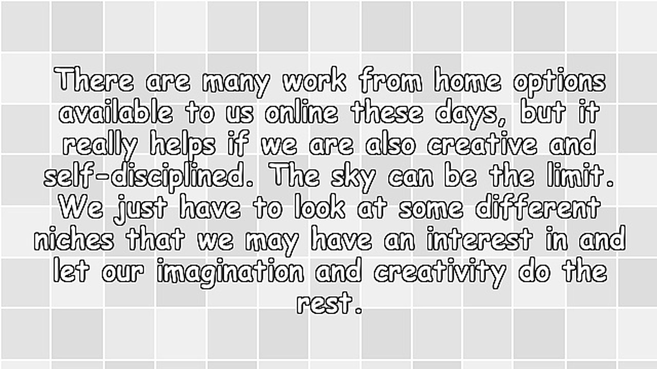 Two Work at Home Options You Might Consider