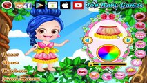 Детские Желто Цветочная принцесса одеваются игры для детей