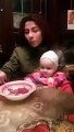 Watch How A Mother Trolls Her Baby During Eating Pomegranate