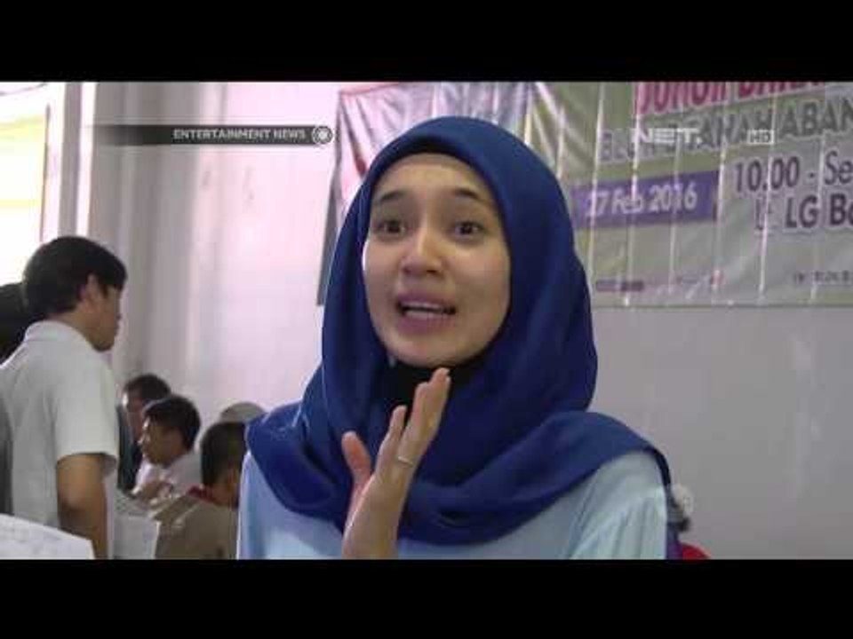 Dhini Aminarti Mengikuti Aksi Sosial Berdonor Darah