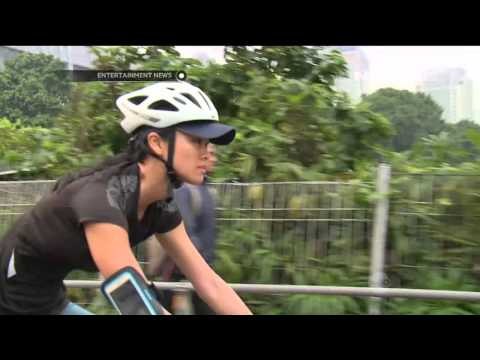 Mengintip Keseriusan Kelly Tandiono Berlatih untuk Event Triathlon