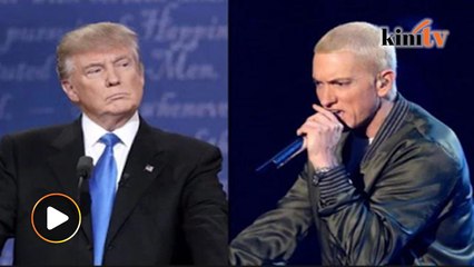 Karya terbaru Eminem 'No Favors' kutuk Donald Trump