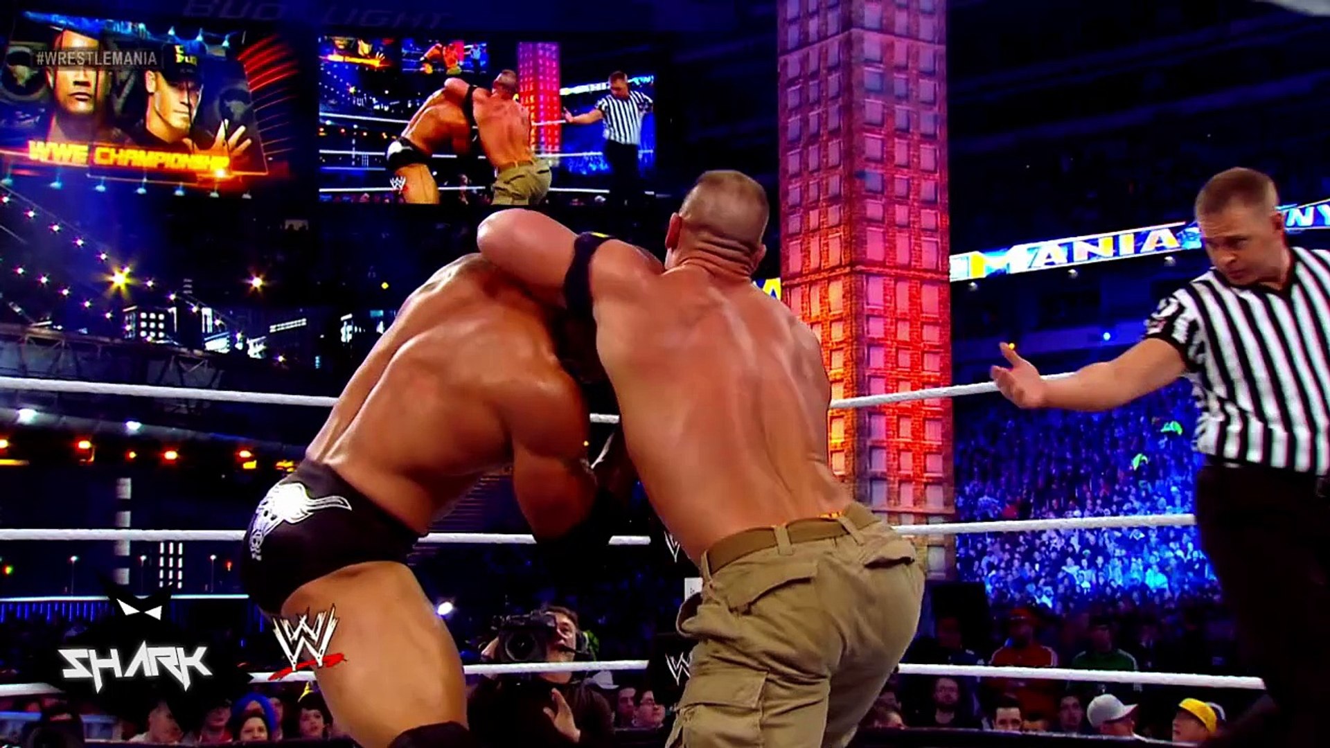 the rock vs john cena wrestlemania 29 wallpaper