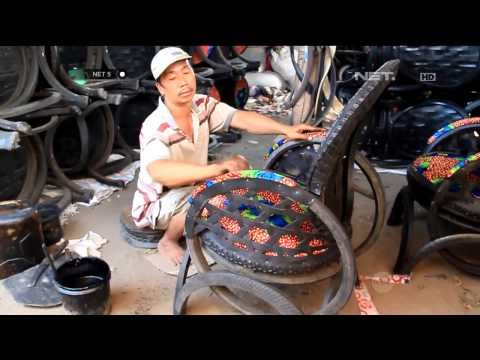 Limbah bekas jadi kursi unik - NET5