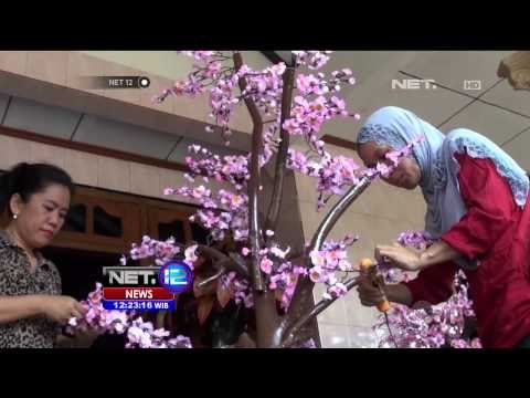 Kerajinan bunga hias dari akar limbah pohon - NET12