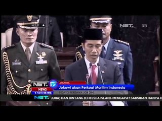 Pidato Perdana Jokowi Berencana Majukan Maritim Indonesia -NET17